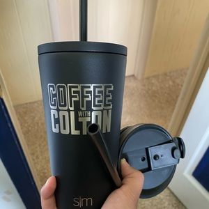 16 oz colton underwood mug. two lids never used